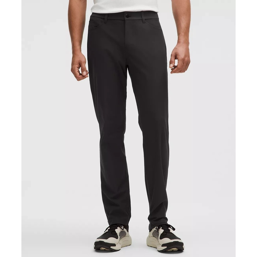 Lululemon ABC Pants Mens 34 x 30.5 Black Straight Stretch Flat Front Classic Fit